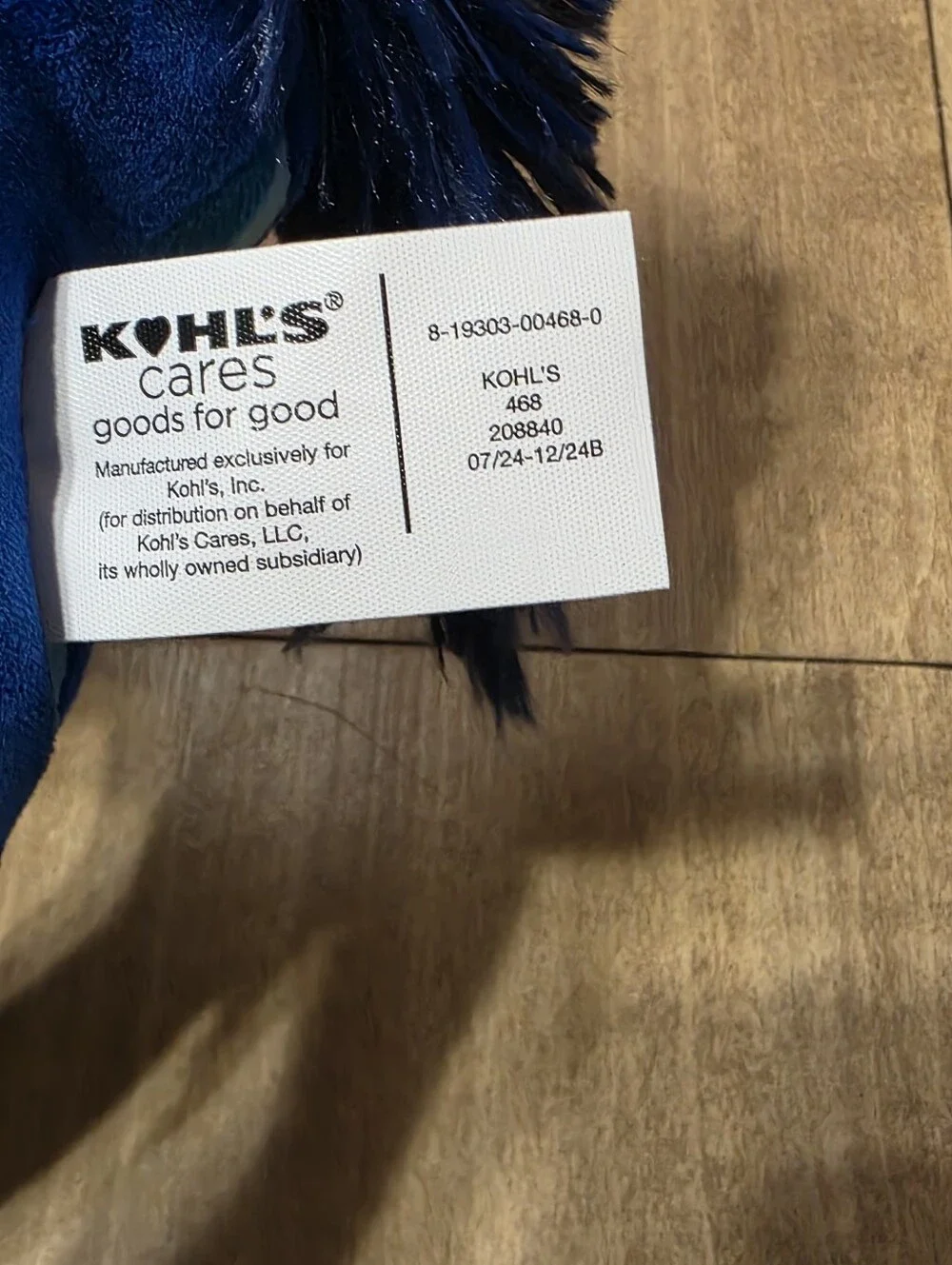 Kohl's Cares Blue Horse Plush Toy